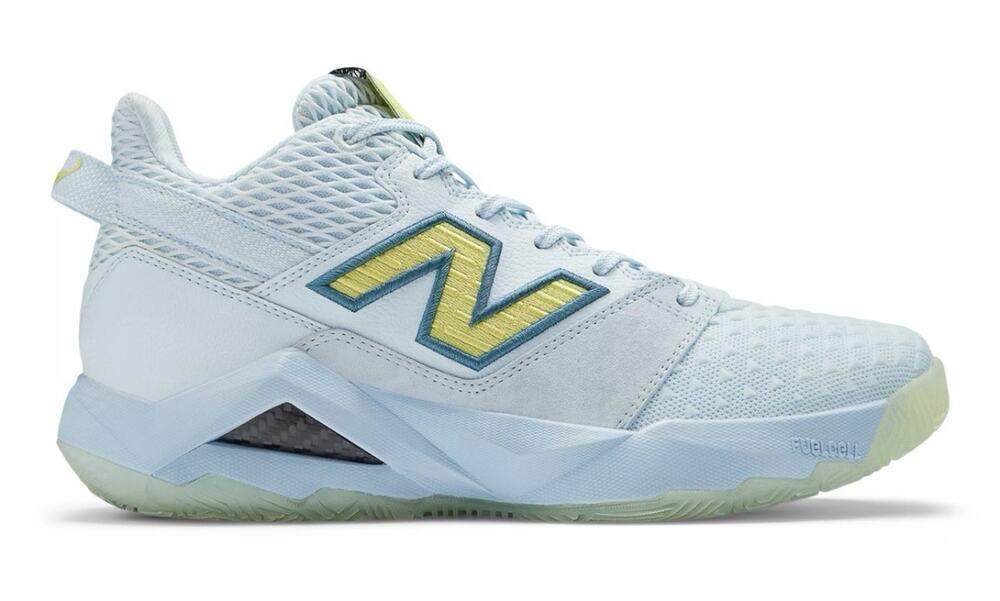 New Balance Coco CG2 Light Blue Women's Size 9 Wide 2 sets of laces Blue/Yellow